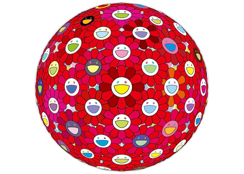 Takashi Murakami Fireball Print (Signed, Edition of 300) Pink