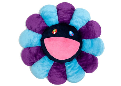 Takashi Murakami Flower Plush 1M Light Blue/Purple/Black