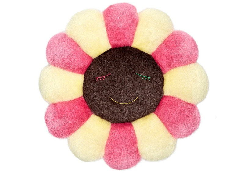 Takashi Murakami Flower Plush 1M Pink/Light Yellow/Brown