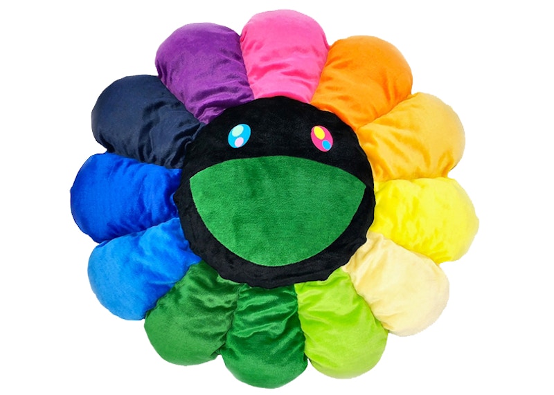 Takashi Murakami Flower Plush 1.5M Rainbow/Black