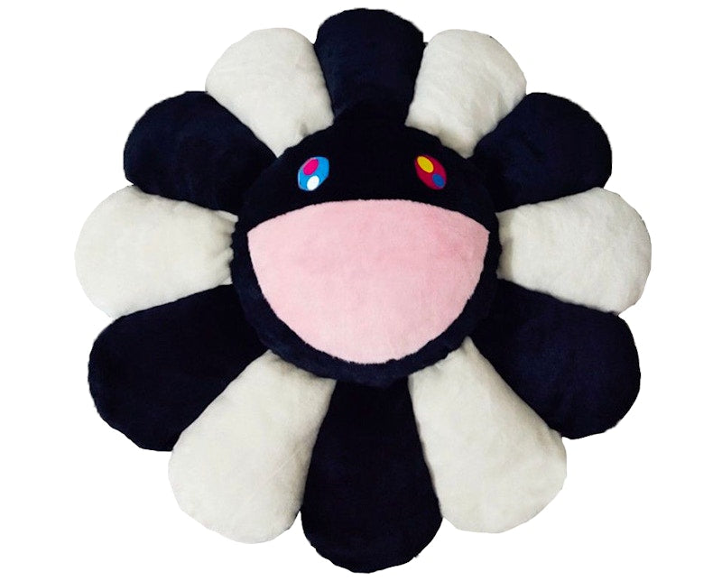 Takashi Murakami Flower Plush 1M Black/White
