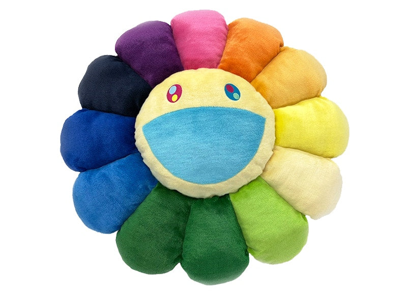 Takashi Murakami Flower Plush 1M Rainbow/Yellow
