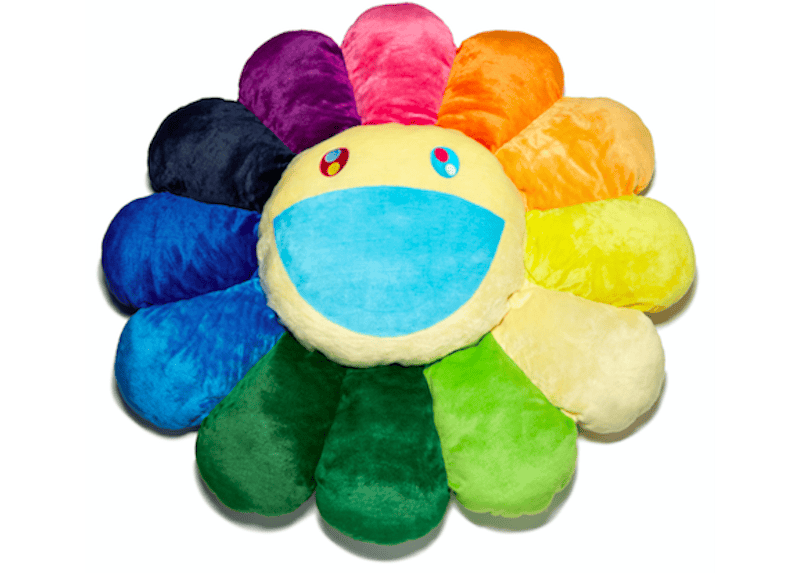 Takashi Murakami Flower Plush 2M Rainbow/Yellow