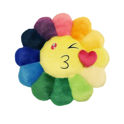 Takashi Murakami Flower Emoji Plush 1 30CM Rainbow/Yellow