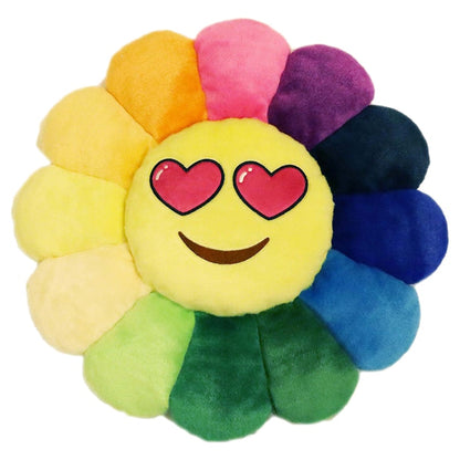 Takashi Murakami Flower Emoji Plush 3 60CM Rainbow/Yellow