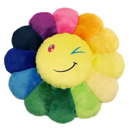 Takashi Murakami Flower Emoji Plush 3 60CM Rainbow/Yellow