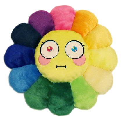 Takashi Murakami Flower Emoji Plush 4 60CM Rainbow/Yellow