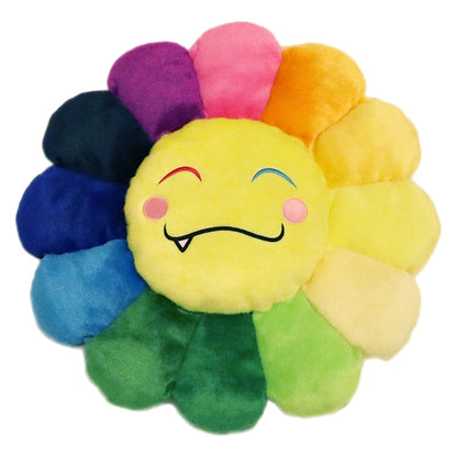 Takashi Murakami Flower Emoji Plush 5 60CM Rainbow/Yellow
