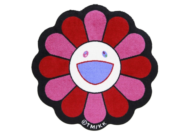 Takashi Murakami Flower Floor Mat Rug Pink