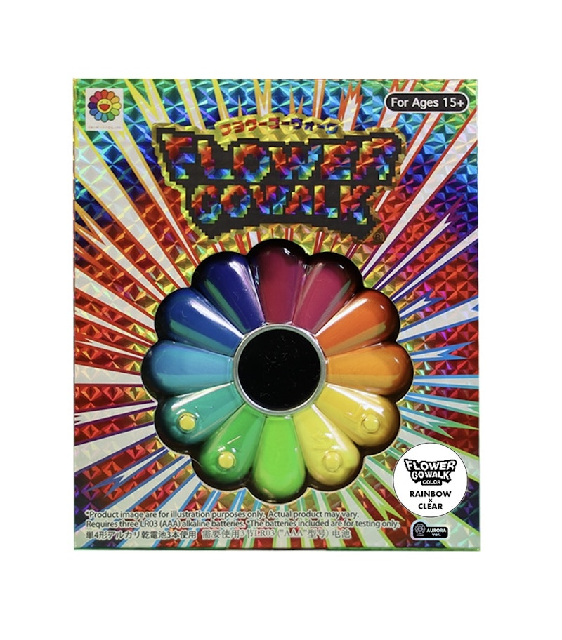 Takashi Murakami Flower Go Walk Color Game Aurora Rainbow Clear