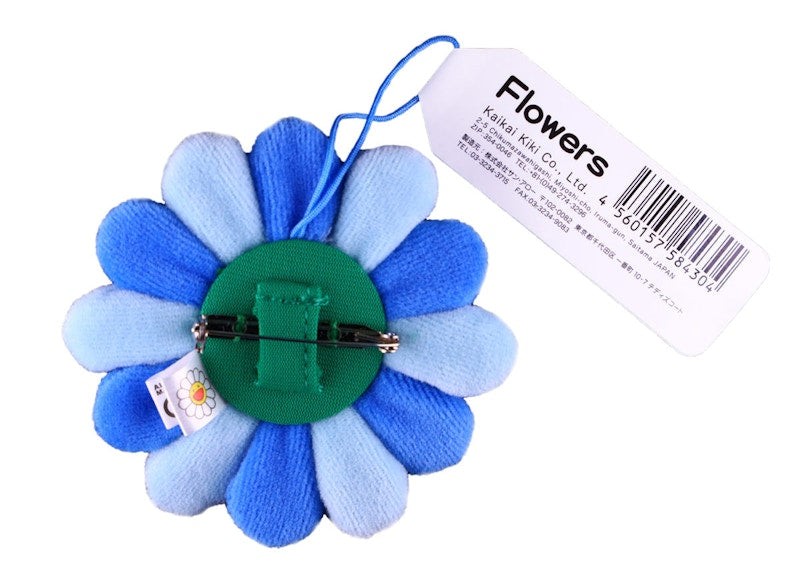 Takashi Murakami Flower Push Pin Blue/Light Blue