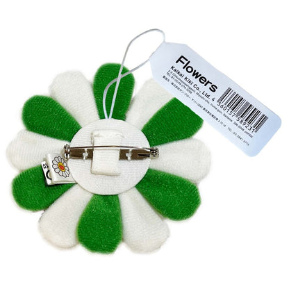 Takashi Murakami Flower Keychain White/Green