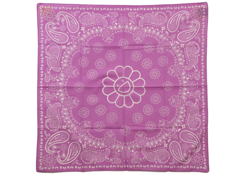 Takashi Murakami Flower Paisley Bandana Purple