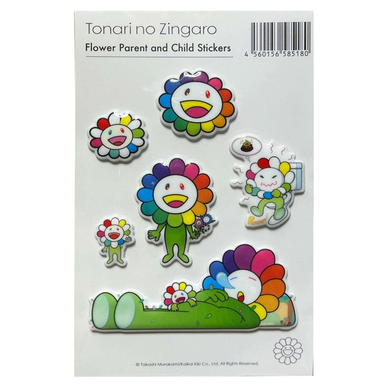 Takashi Murakami Flower Parent and Child B Bubblingly Sticker