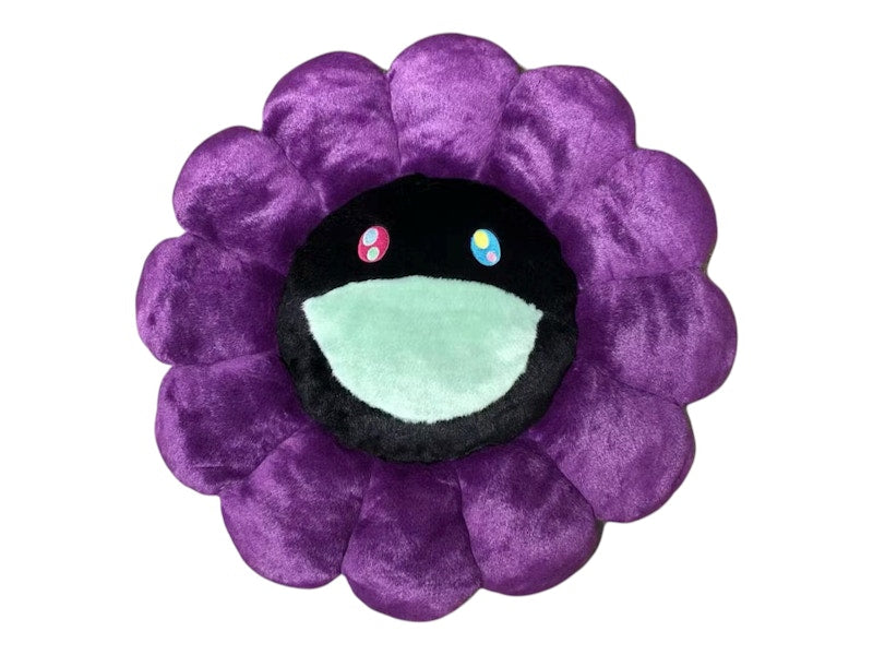 Takashi Murakami Flower Plush 1M Black/Purple