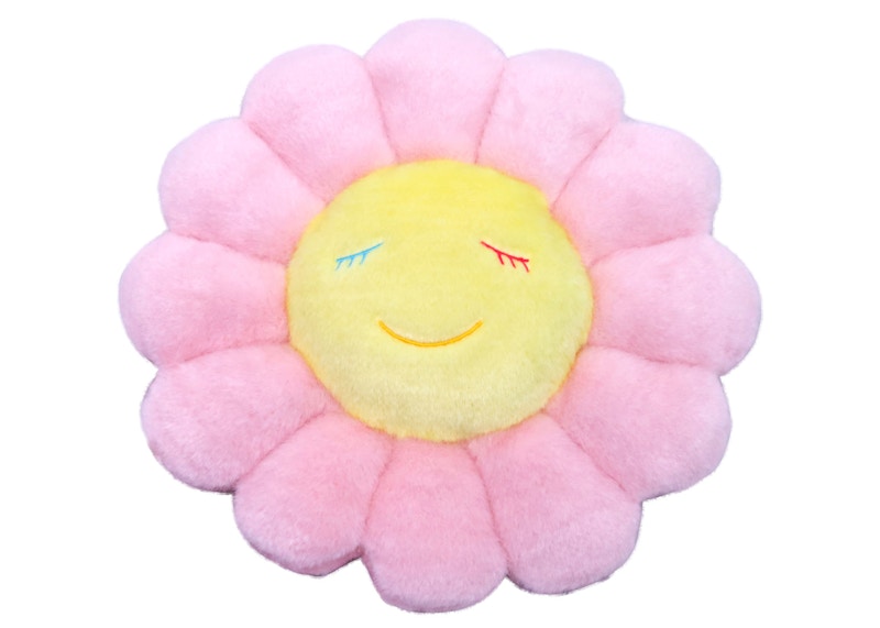Takashi Murakami Flower Plush 30CM Light Pink/Yellow