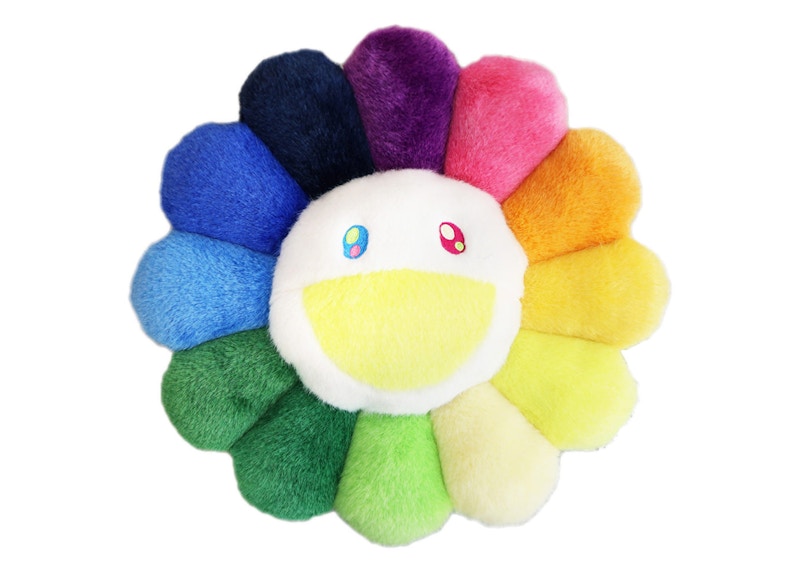Takashi Murakami Flower Plush 30cm Rainbow/Yellow/White