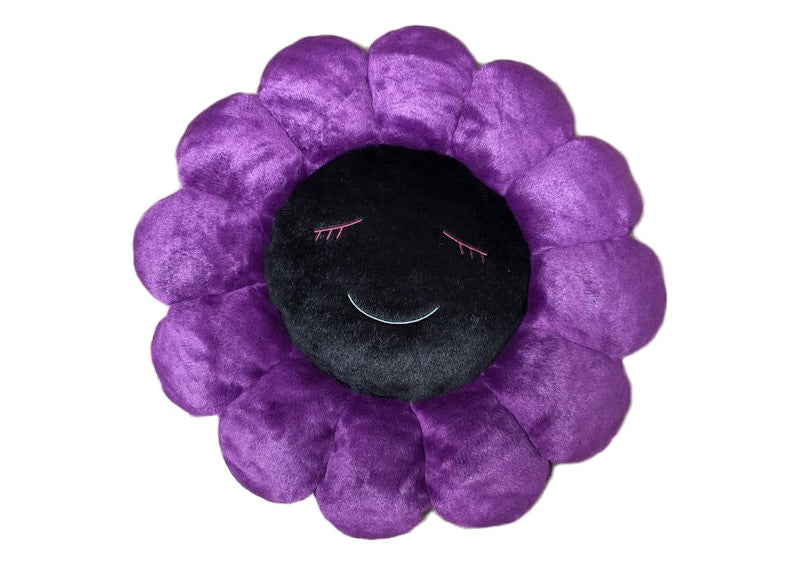 Takashi Murakami Flower Plush 60CM Purple/Black