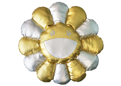 Takashi Murakami Flower Plush 60cm Silver/Gold