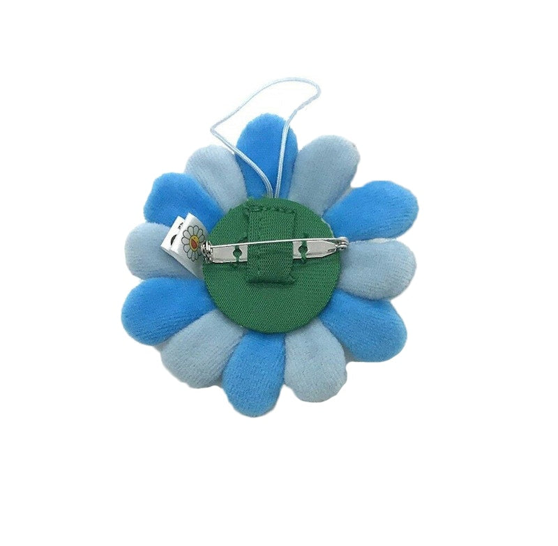 Takashi Murakami Flower Plush Pin Blue