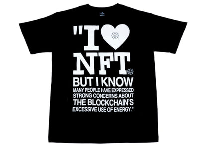 Takashi Murakami I Love NFT But I Know T-shirt Black White