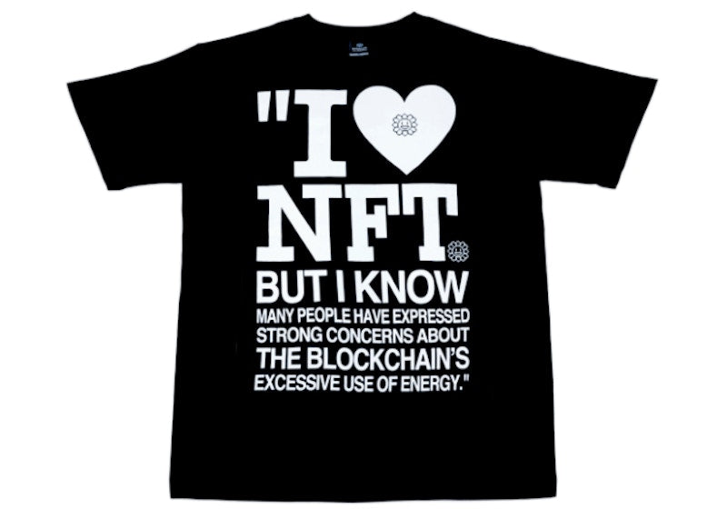 Takashi Murakami I Love NFT But I Know T-shirt Black White