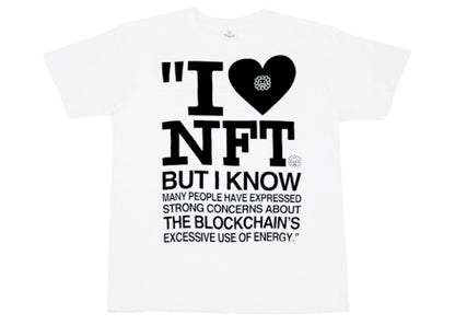 Takashi Murakami I Love NFT But I Know T-shirt White Black