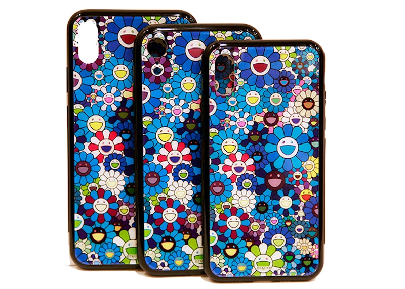 Takashi Murakami KaiKai Kiki Hard Flower XR iPhone Case Blue