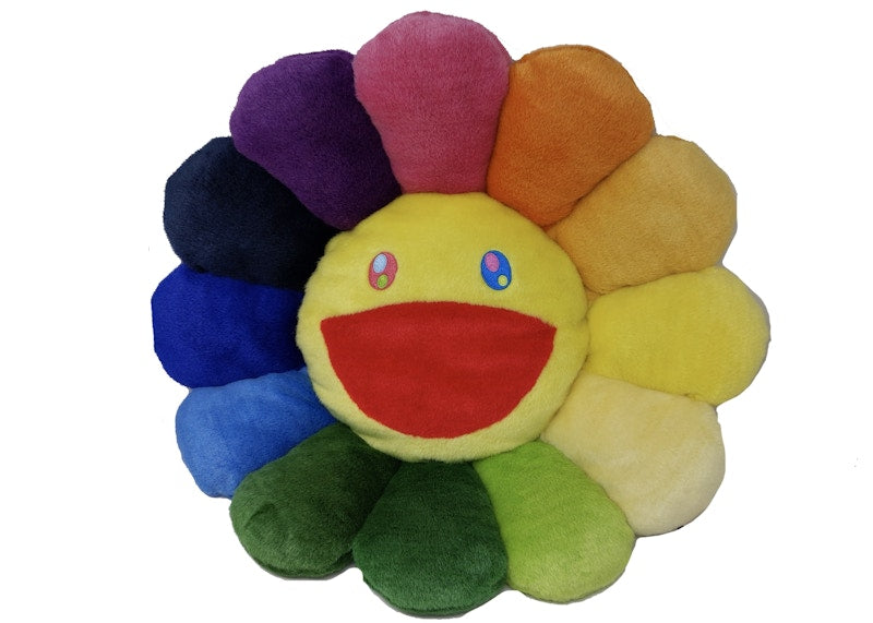 Takashi Murakami Flower Plush MoMA Exclusive 60CM Rainbow/Yellow