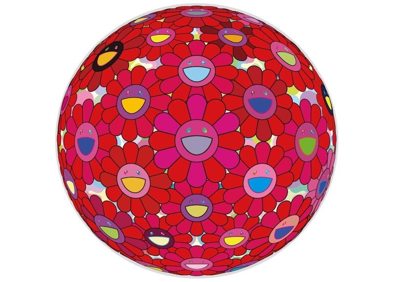 Takashi Murakami Let's Give Our Heart Print (Signed, Edition of 300) Pink
