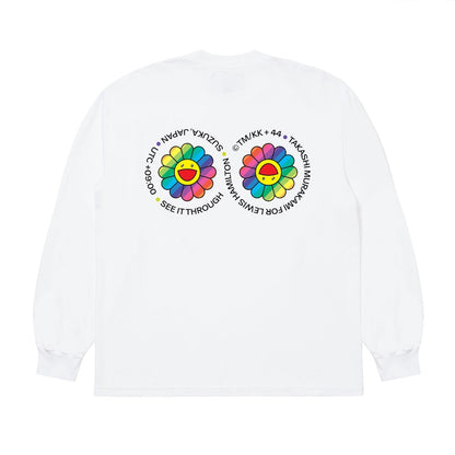 Takashi Murakami Lewis Hamilton Speedway Longsleeve T-shirt White