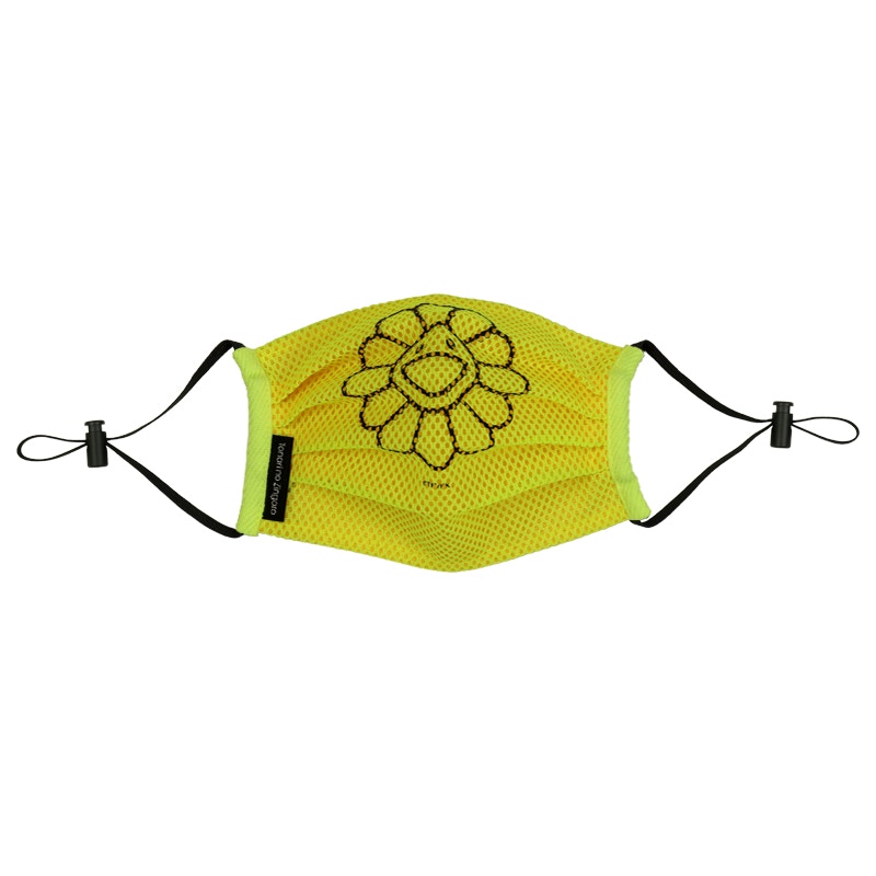 Takashi Murakami Mesh Flower Mask Lemon/Black