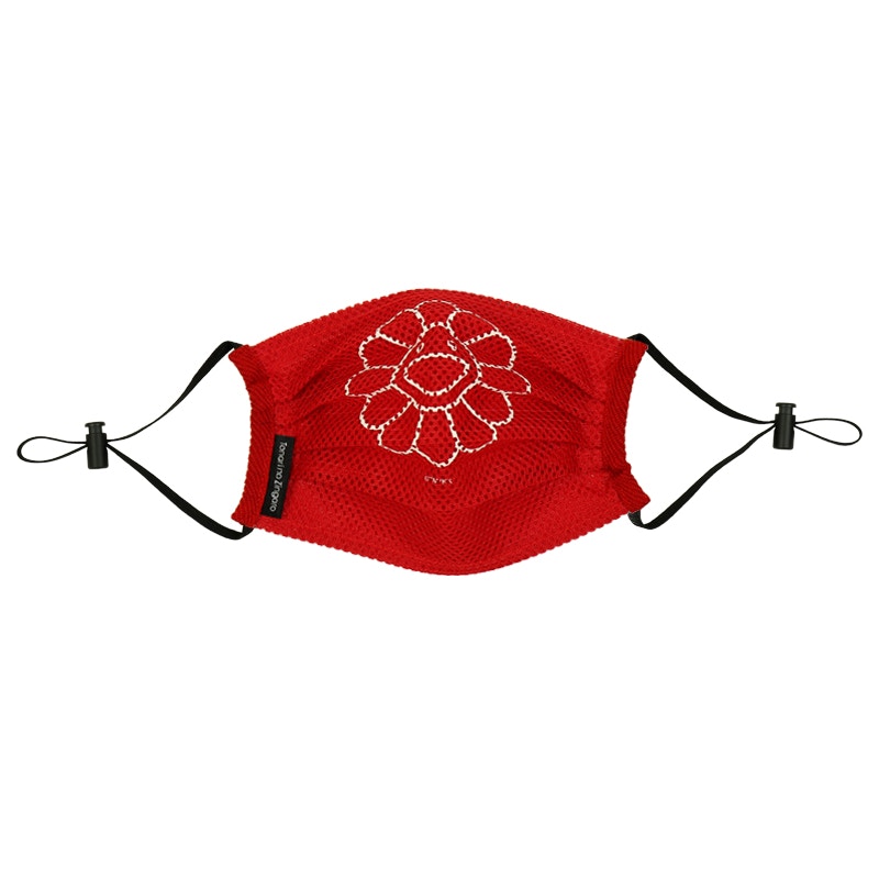Takashi Murakami Mesh Flower Mask Red/White