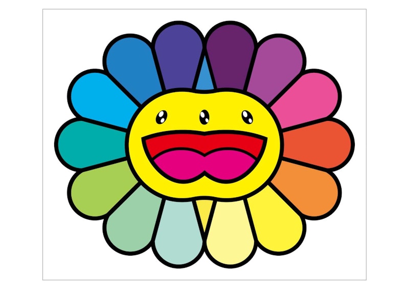 Takashi Murakami Multicolor Double Face: Yellow Print (Signed, Edition of 100)