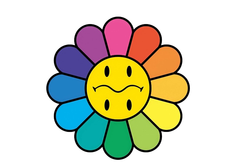 Takashi Murakami Rainbow Smiley Print (Signed, Edition of 100)