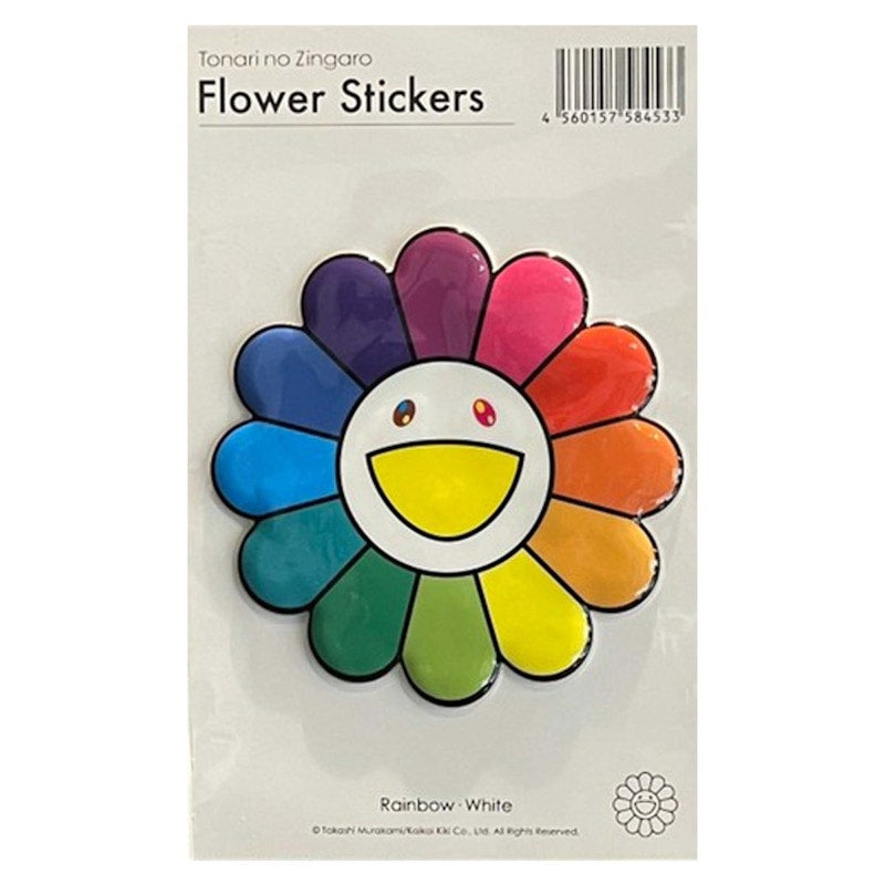 Takashi Murakami Rainbow x White Bubblingly Sticker