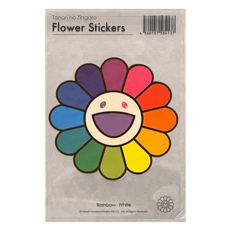 Takashi Murakami Rainbow x White Sticker