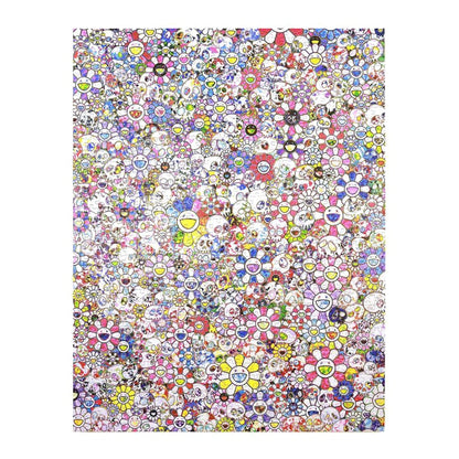 Takashi Murakami Skulls & Flowers Castle Wall In The Sky (875 Pieces) Jigsaw Puzzle Multi