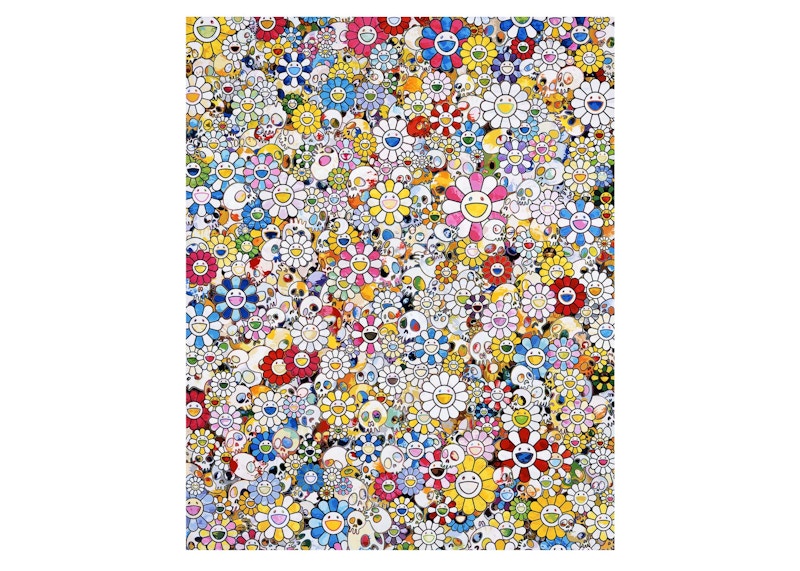 Takashi Murakami Skulls & Flowers Multicolor Print (Signed, Edition of 300)