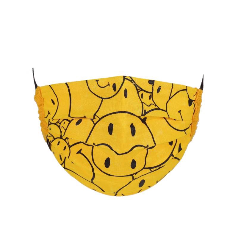 Takashi Murakami Tonari no Smiley-kun Face Mask Bright Yellow/Black