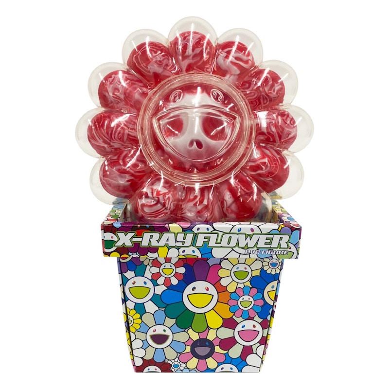 Takashi Murakami X-Ray Flower Figure Red