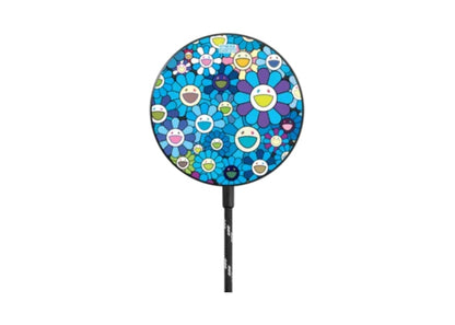 Takashi Murakami x CASETiFY: Flowers Bloom (Blue) Powerthru Magnetic Wireless Charger Black
