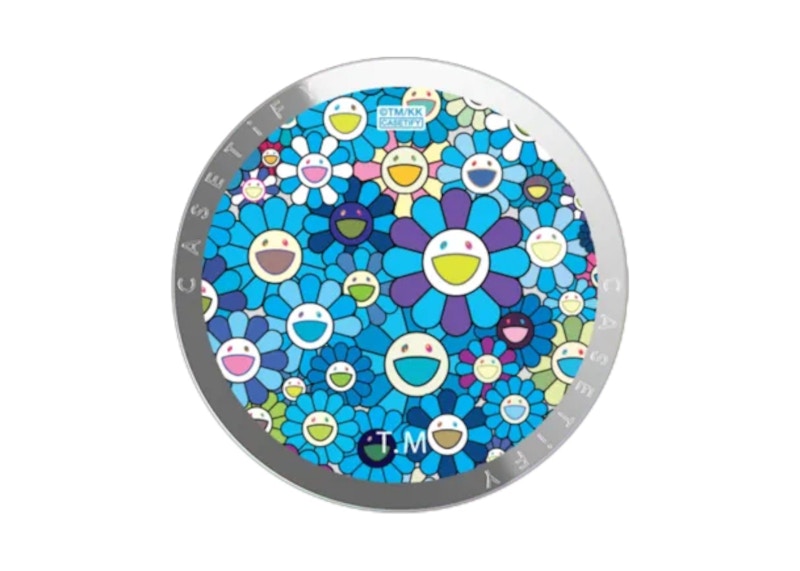 Takashi Murakami x CASETiFY: Flowers Bloom (Blue) Snappy Grip Stand Silver