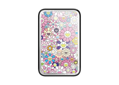 Takashi Murakami x CASETiFY: Flowers Bloom Flowers Bloom (Pink) Powerthru Power Bank Silver