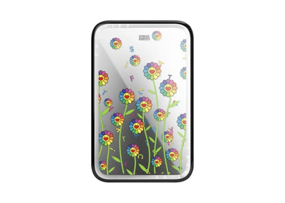 Takashi Murakami x CASETiFY: Flowers Bloom Flowers Field Powerthru Power Bank Silver