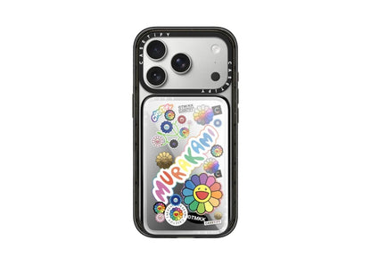 Takashi Murakami x CASETiFY: Flowers Bloom Flowers Sticker Mania Powerthru Power Bank Silver