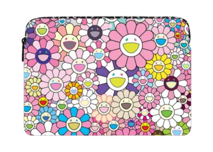 Takashi Murakami x CASETiFY: Flowers Bloom (Pink) Laptop Sleeve Multicolor