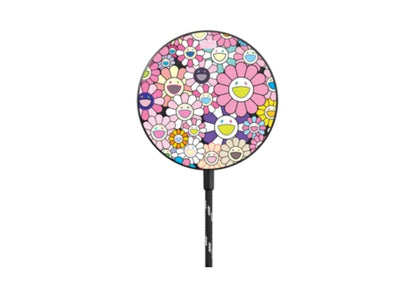 Takashi Murakami x CASETiFY: Flowers Bloom (Pink) Powerthru Magnetic Wireless Charger Black