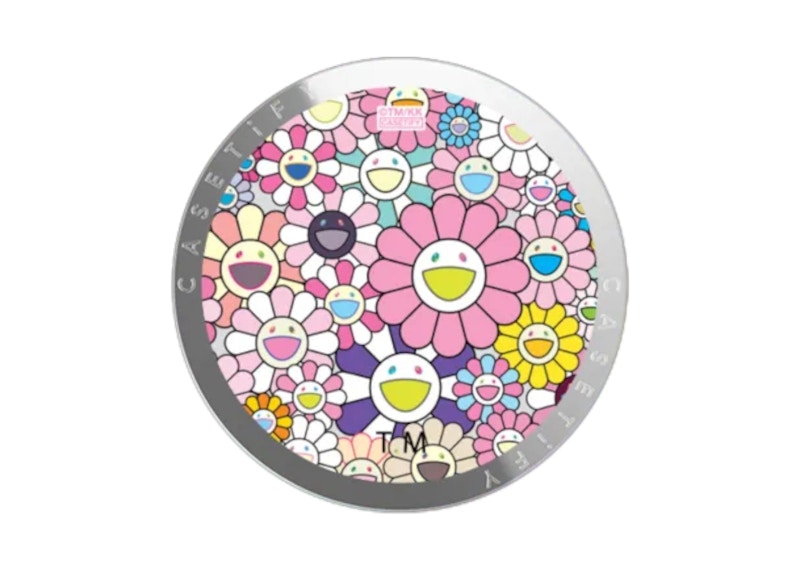 Takashi Murakami x CASETiFY: Flowers Bloom (Pink) Snappy Grip Stand Silver