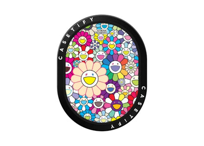 Takashi Murakami x CASETiFY: Flowers Bloom (Rainbow) Powerthru Wireless Car Charger Black
